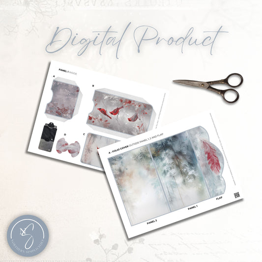Cardinal Whispers Waterfall Folio Kit