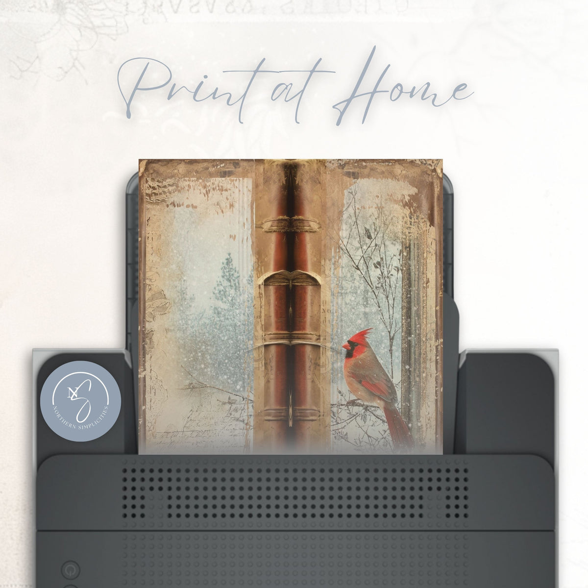 Cardinal Whispers Tall Journal Cover
