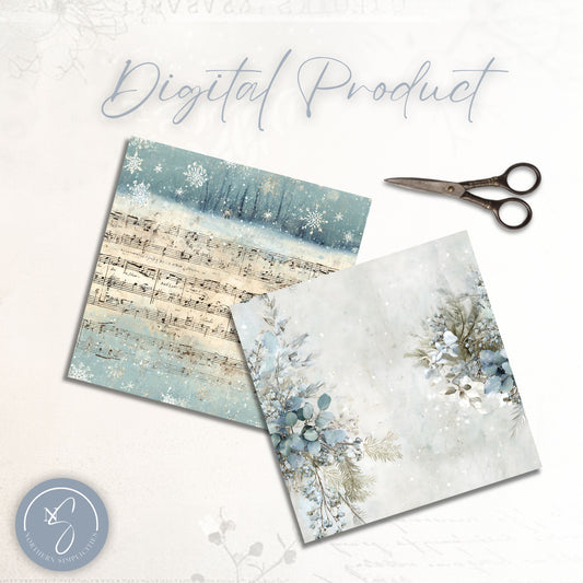 Winter Melodies Seamless Papers