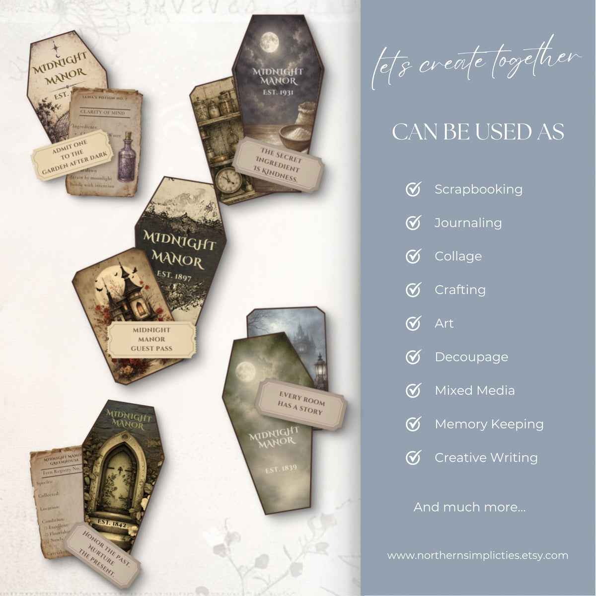 Midnight Manor Collection Waterfall Hidden Paperclip Bundle