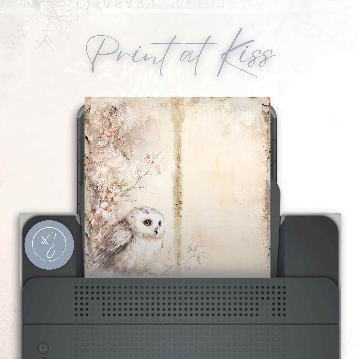 Arctic Kiss Tall Journal Pages