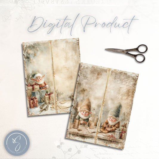 North Pole Tall Journal Pages