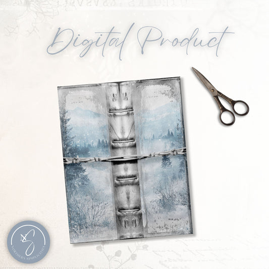 Frosted Elegance Tall Journal Cover