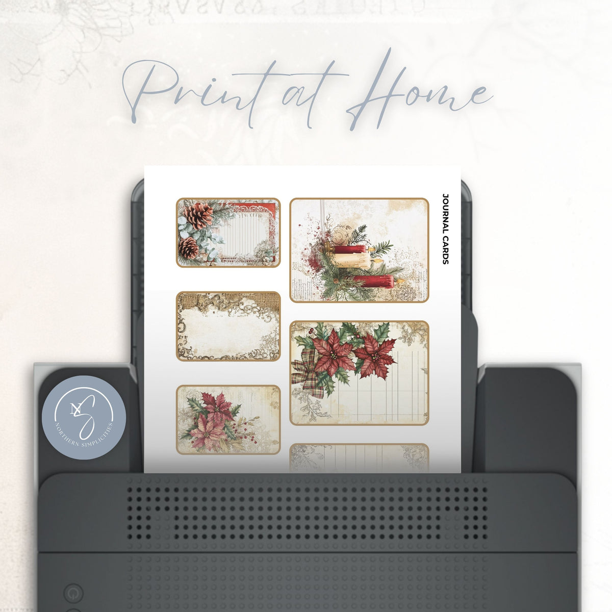 Poinsettia Perfection Cards & Envelopes