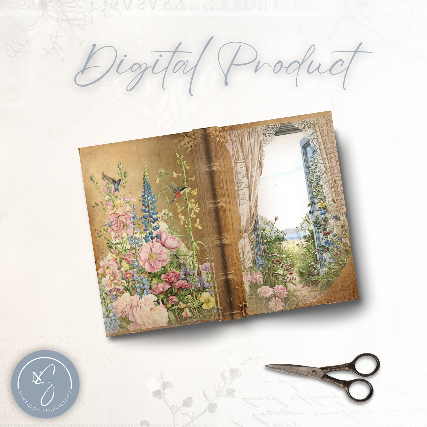 Watercolor Wildflower Journal Cover