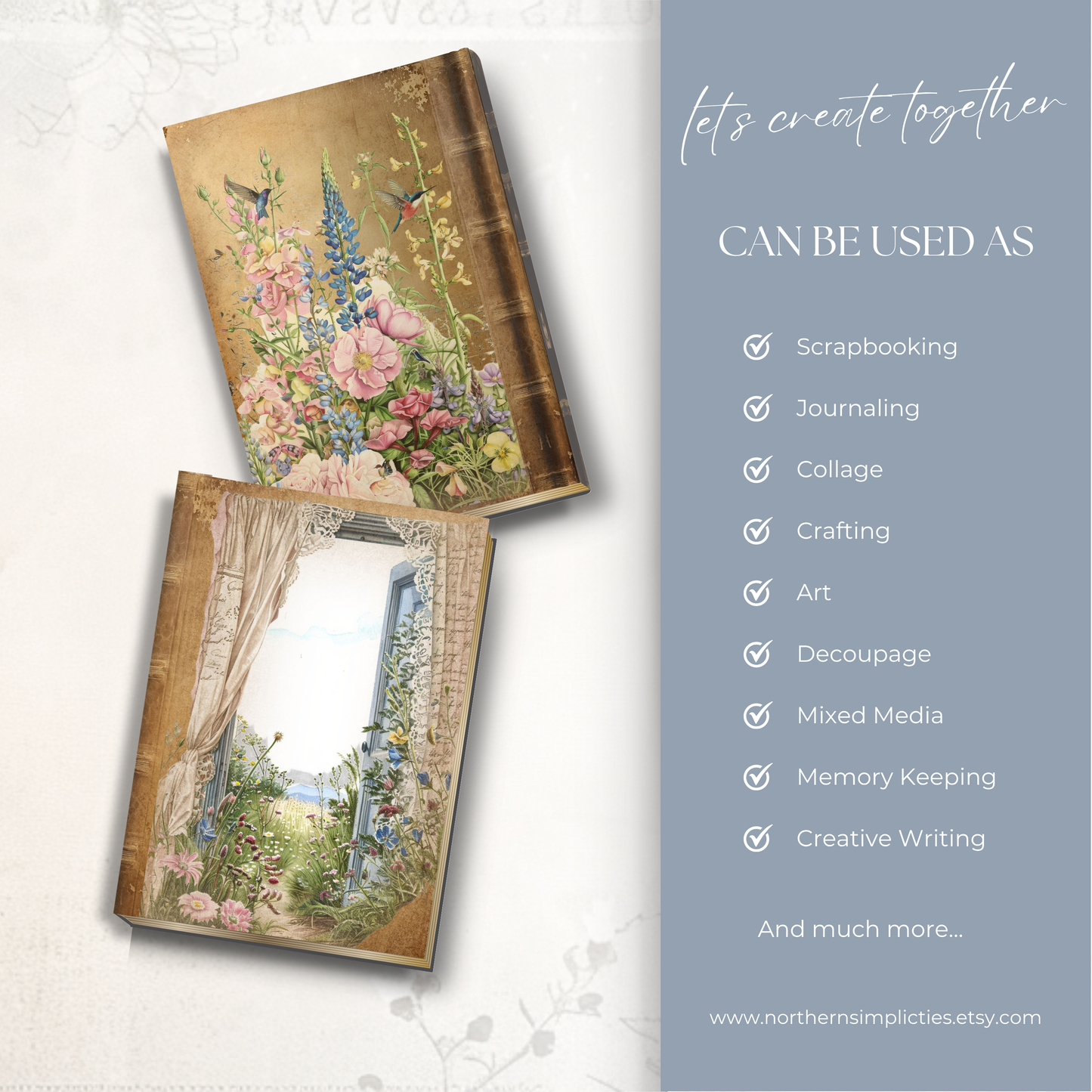 Watercolor Wildflower Journal Cover