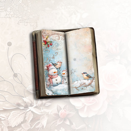 Frosty Friends Tall Journal Pages