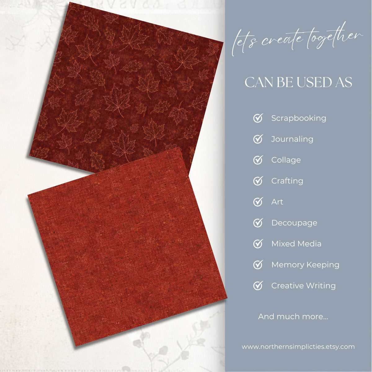 Autumn Threads Seamless Papers