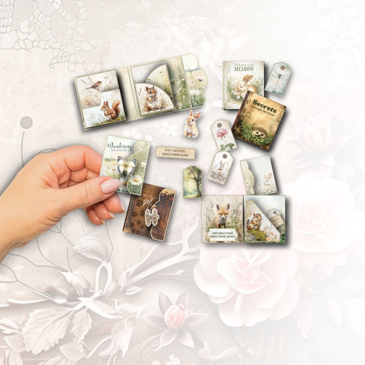 Wandering Meadow Mini Junk Journal Folio Kit