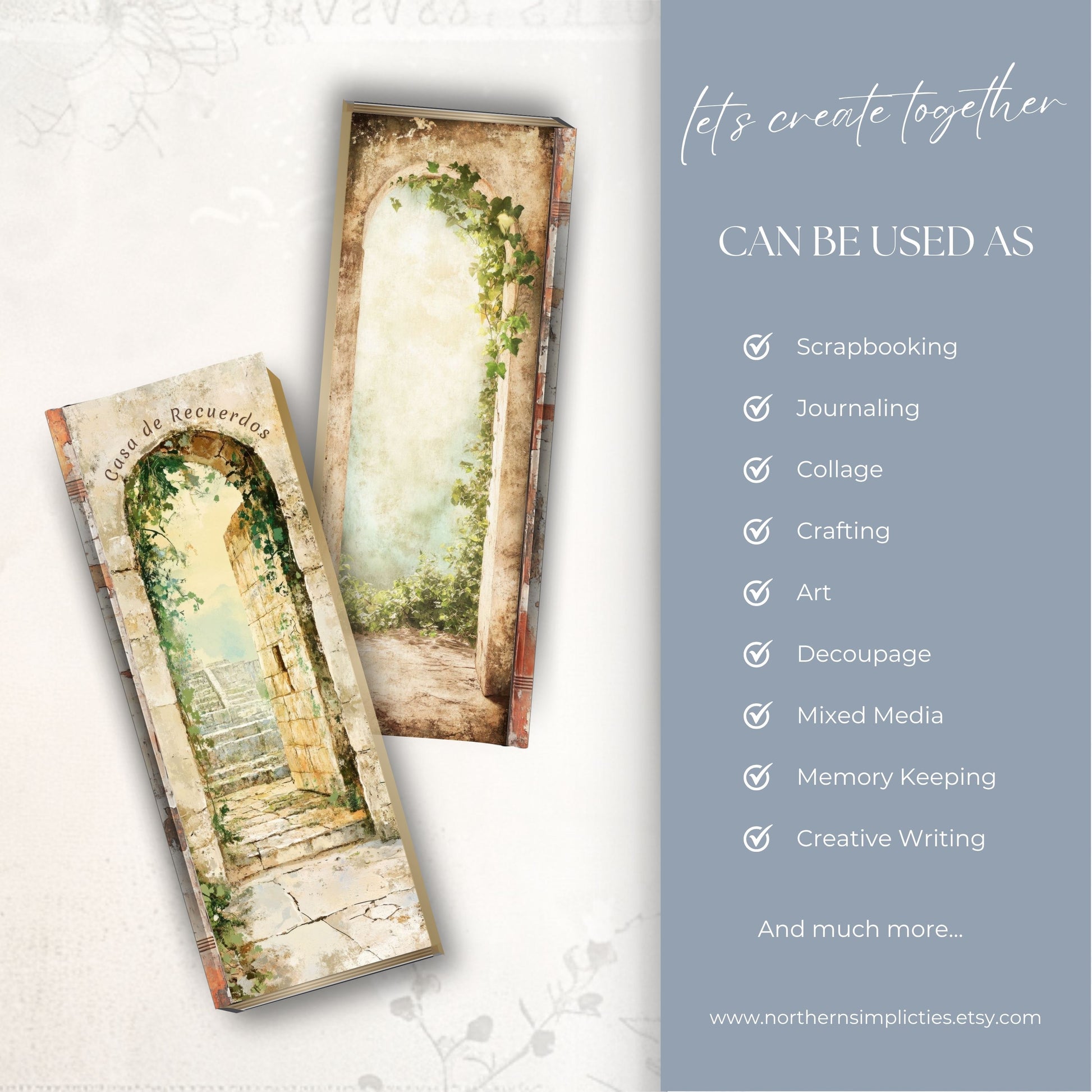 Casa de Recuerdos Tall Journal Cover