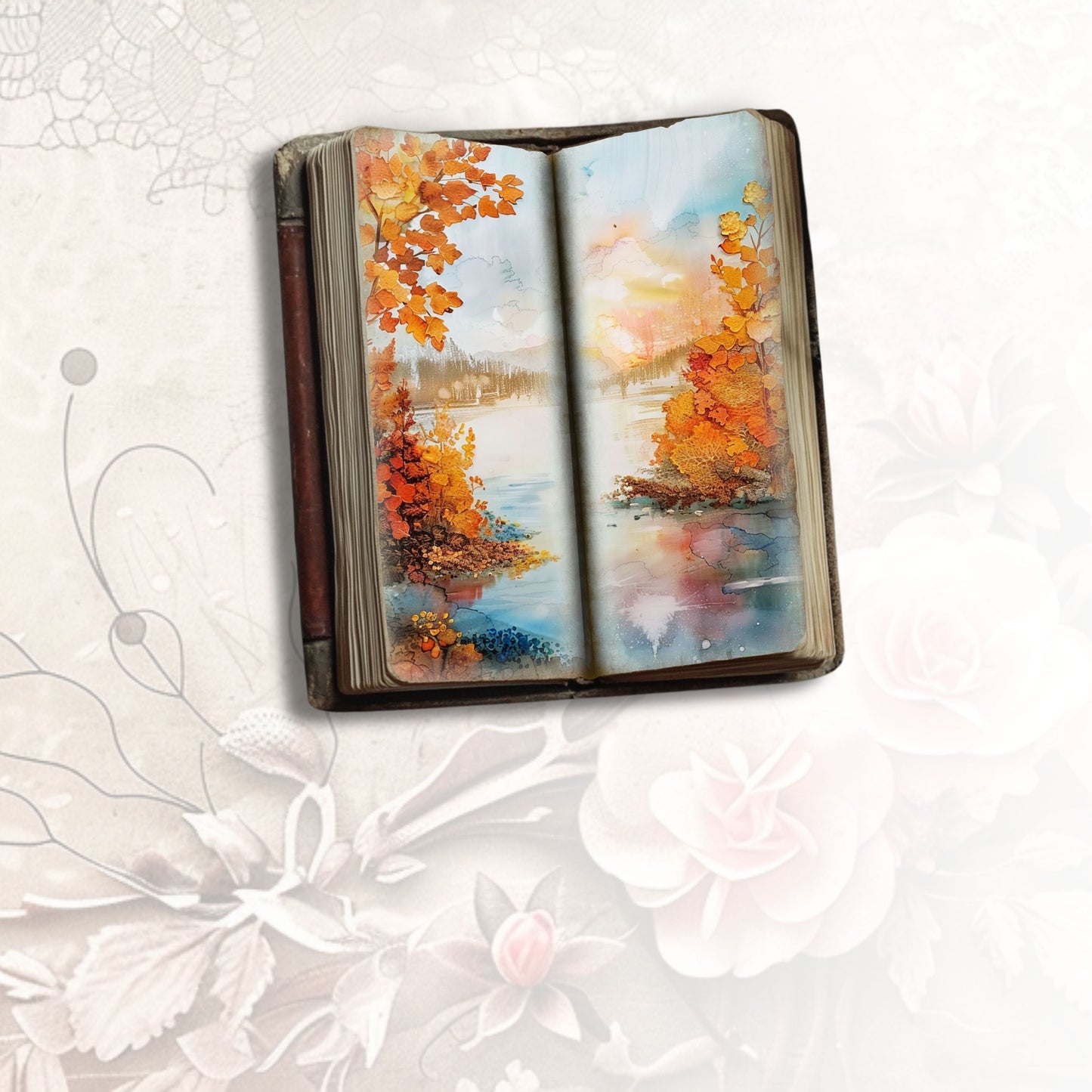 Autumn Whimsy Tall Journal Pages