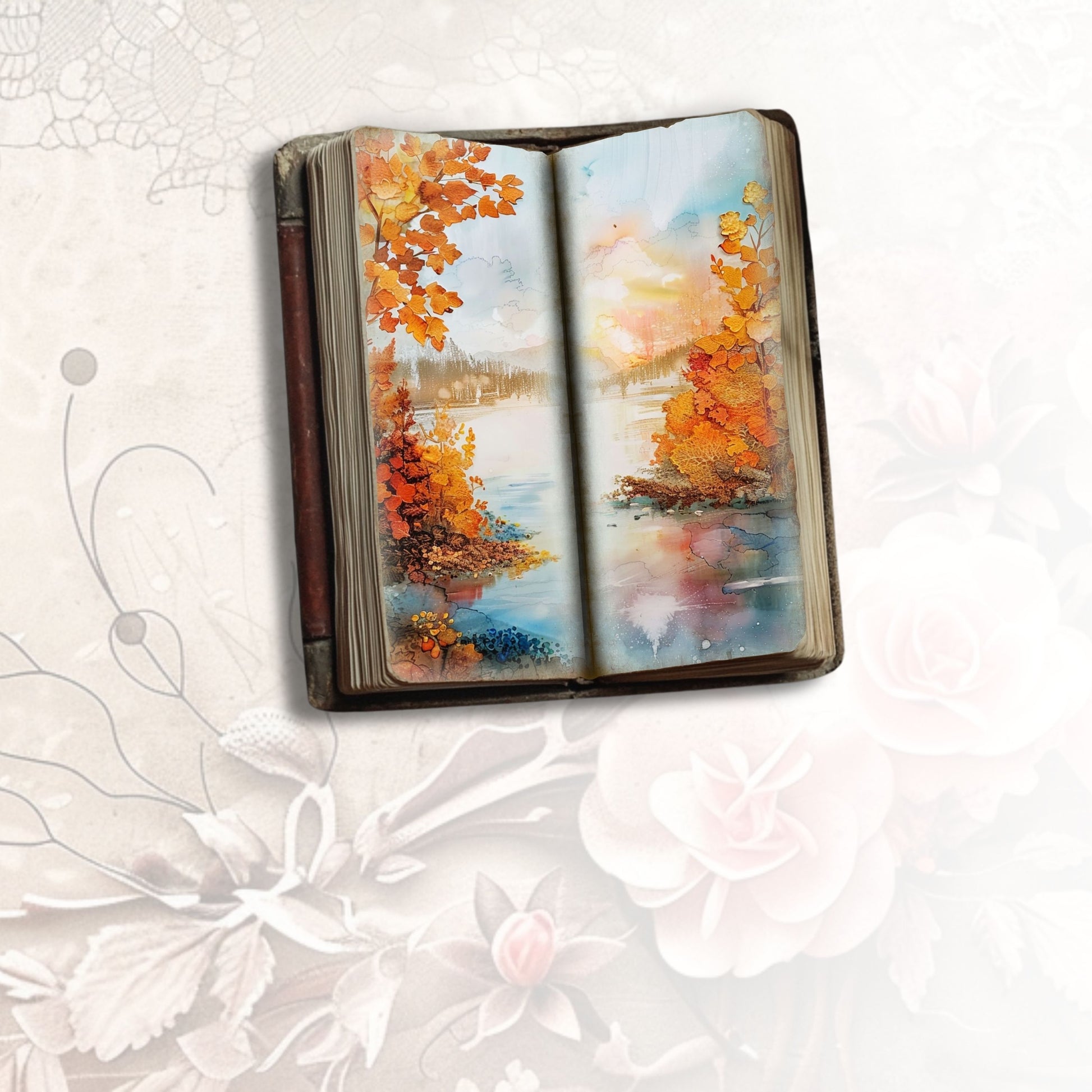 Autumn Whimsy Tall Journal Pages