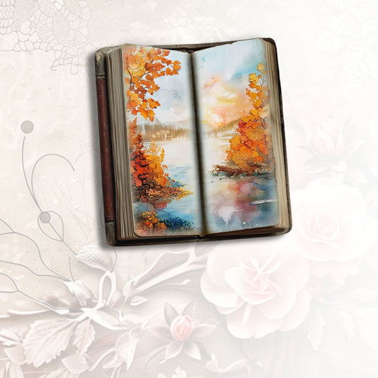 Autumn Whimsy Tall Journal Pages