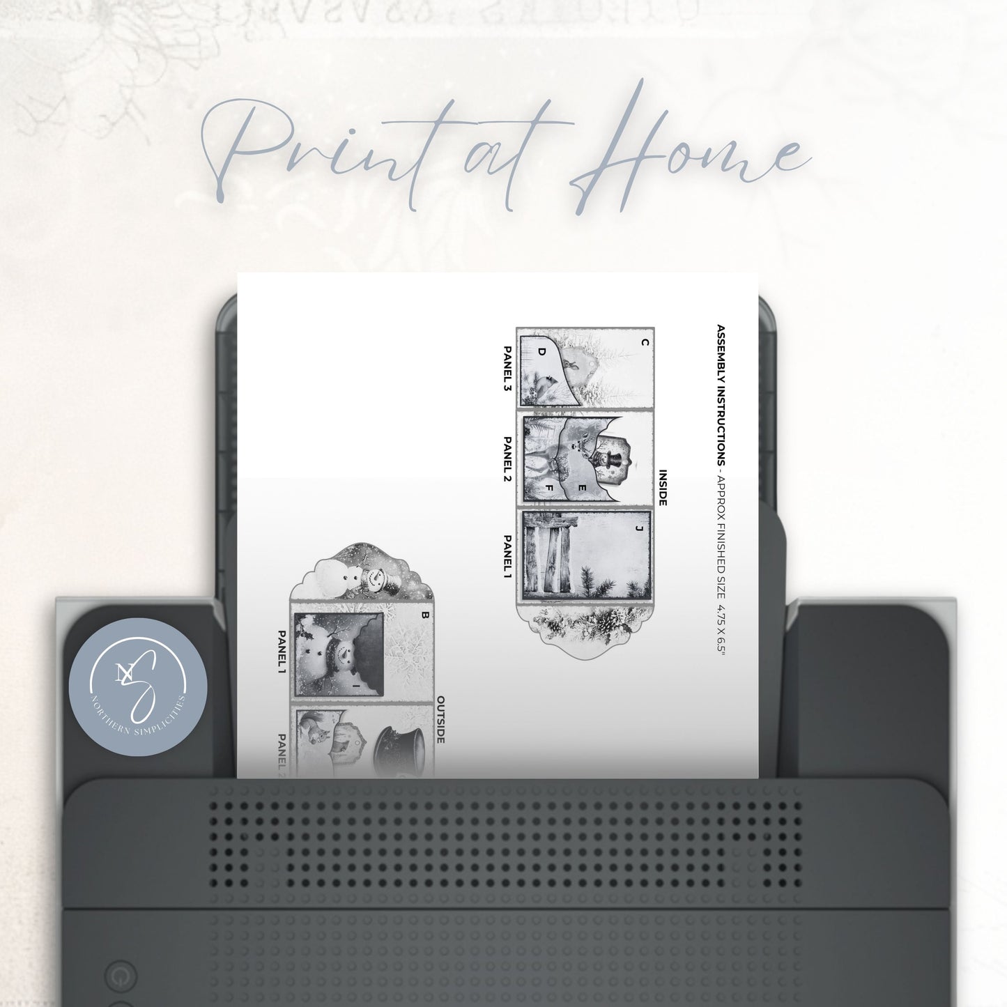 Frosty Friends Junk Journal Folio Kit