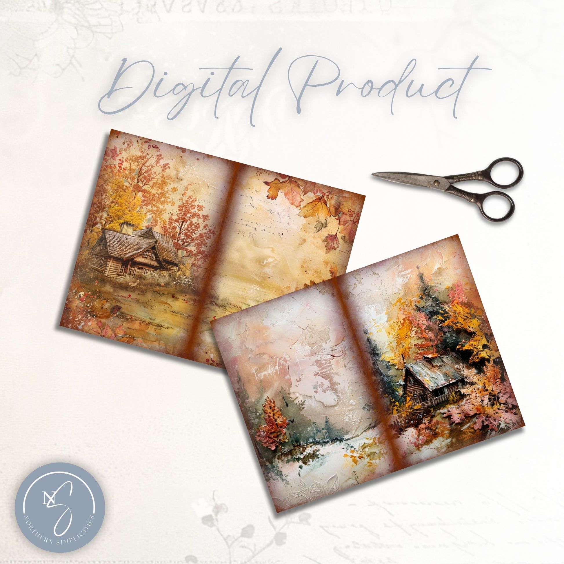 Autumn Whimsy Junk Journal Pages