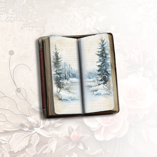 Frosted Elegance Tall Journal Pages