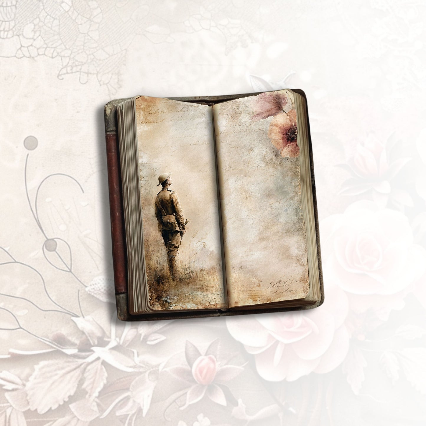 Silent Valor Tall Journal Pages