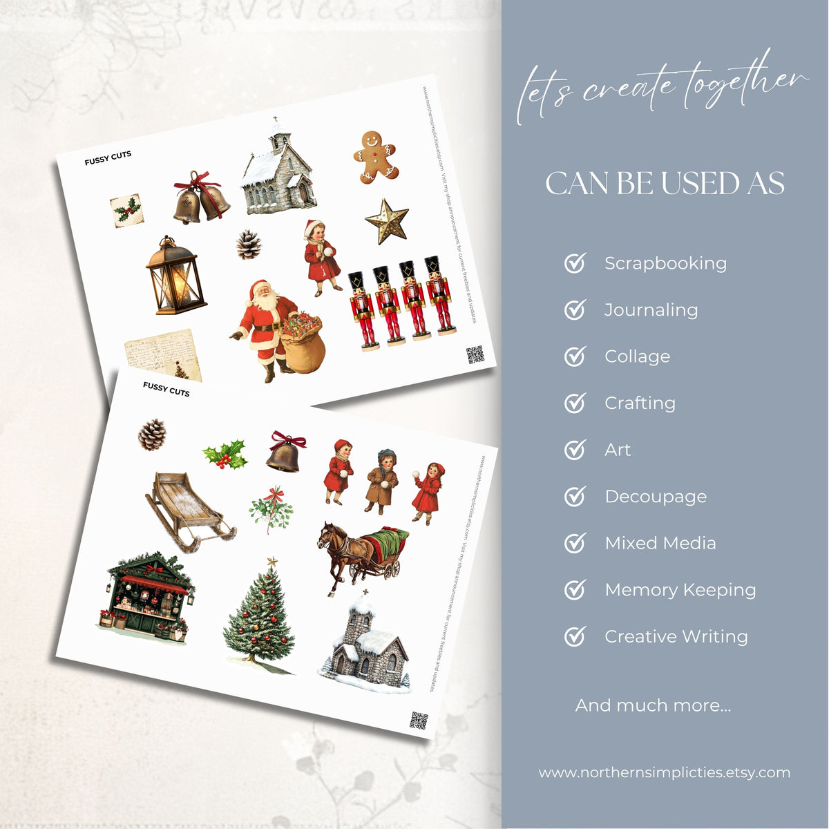 Classic Christmas Fussy Cuts