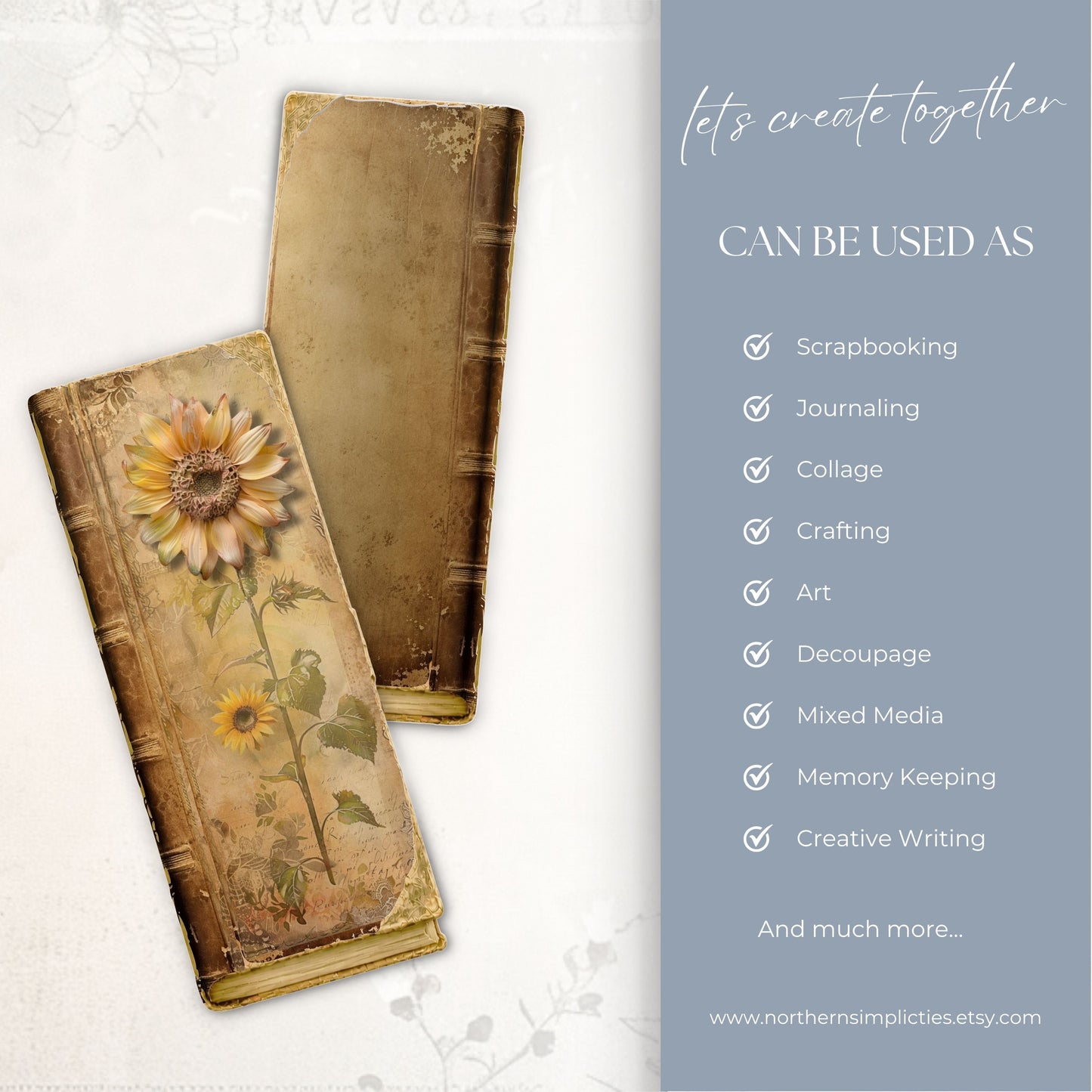 Sunflower Bliss Tall Journal Cover