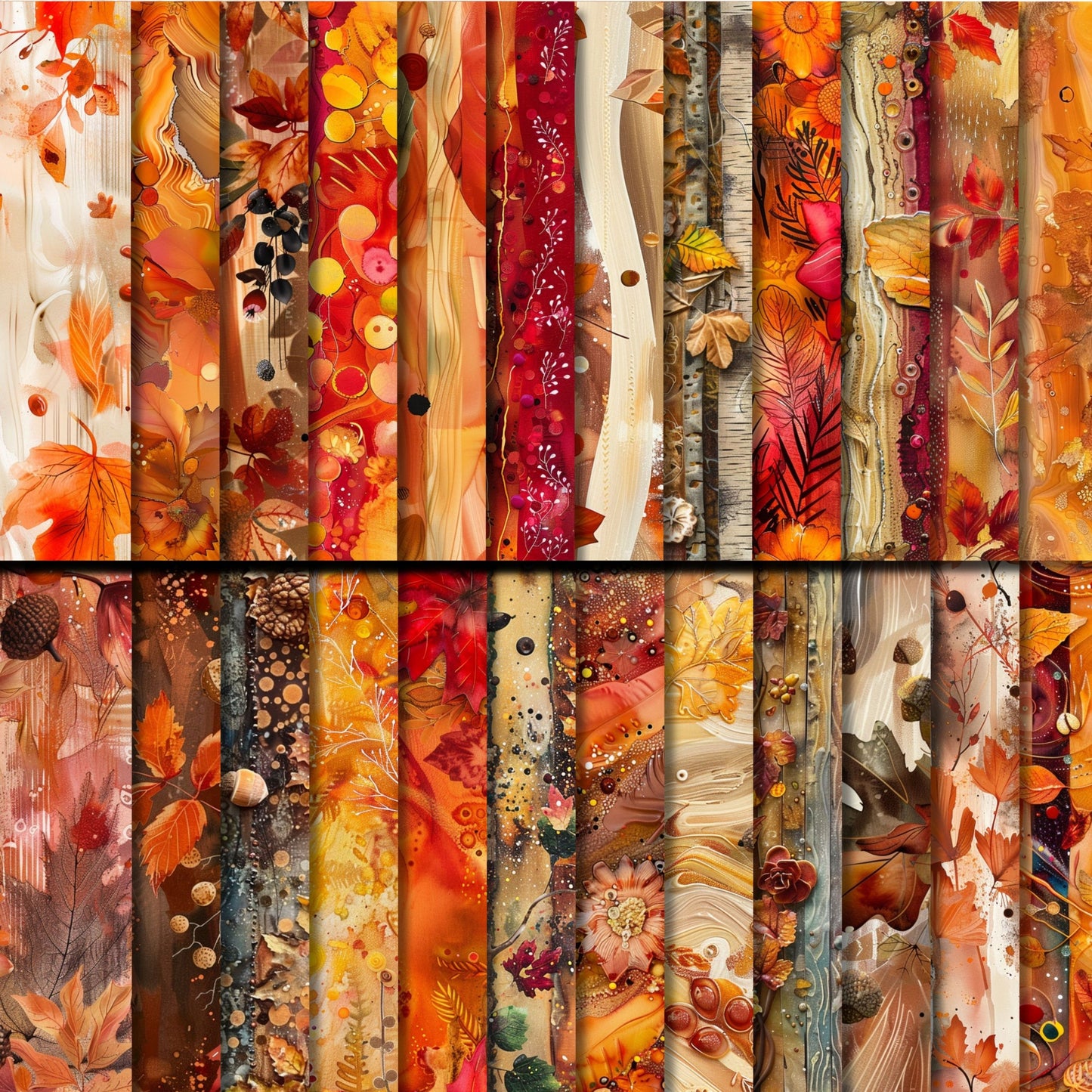 Autumn Whimsy Seamless Papers