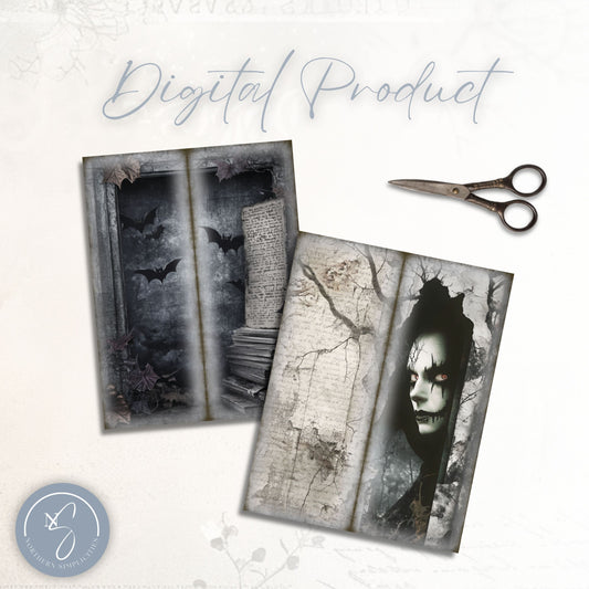 Spooky Reflections Tall Journal Pages