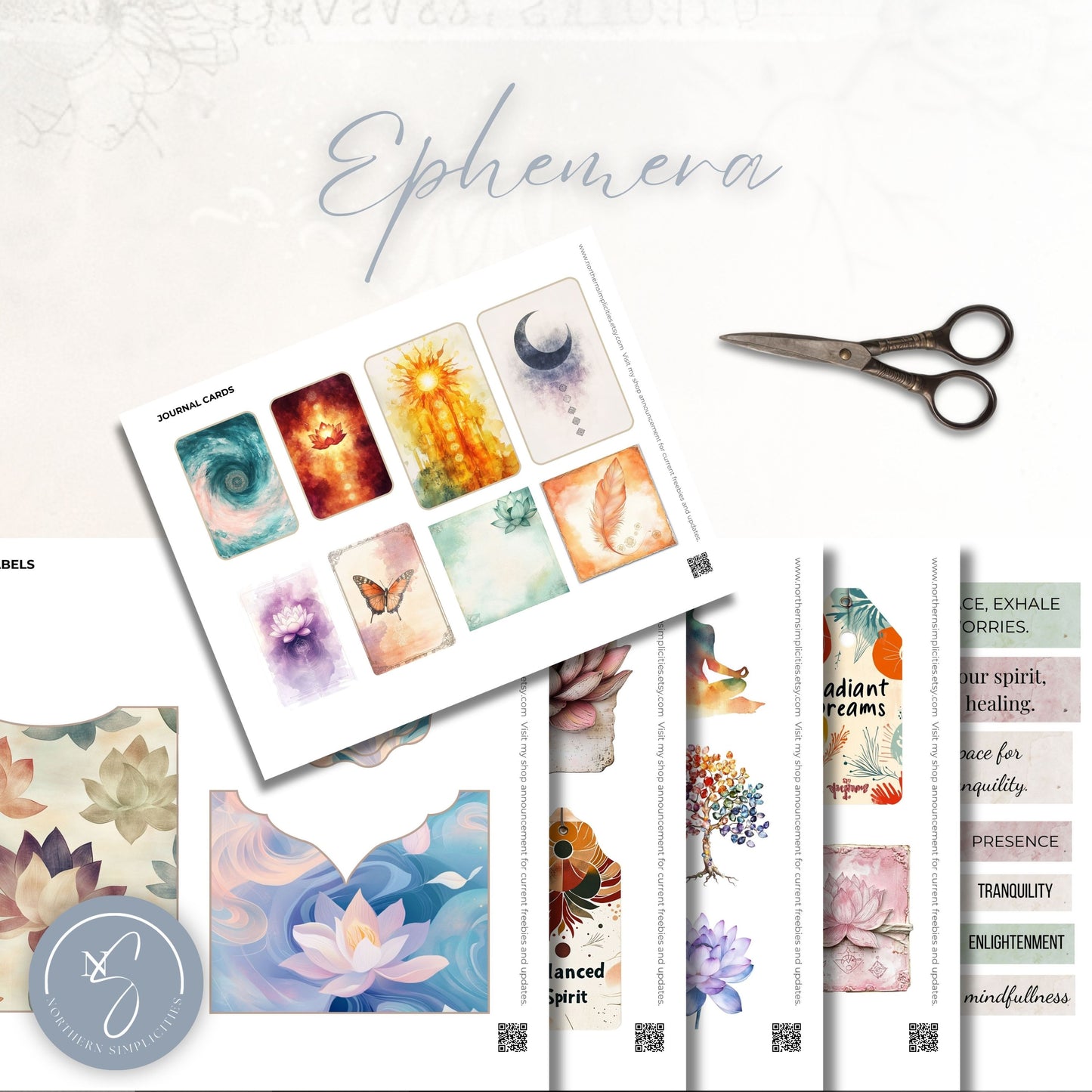 Lotus Awakening Junk Journal Kit