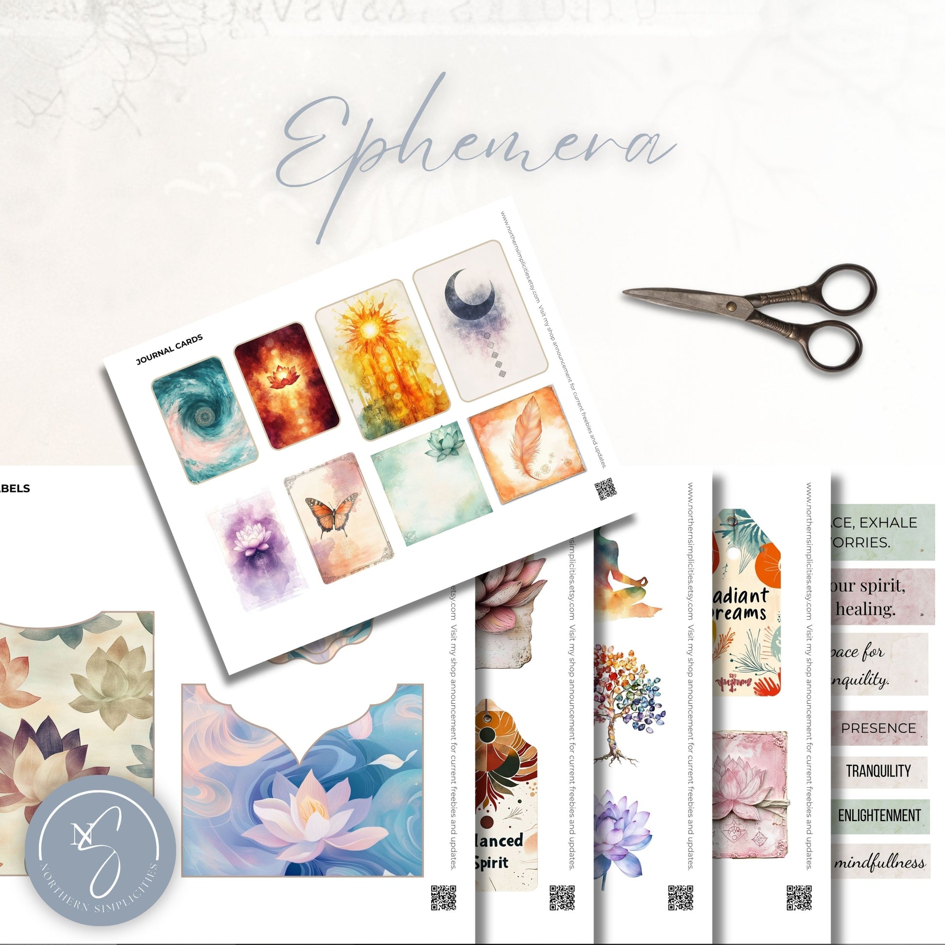 Lotus Awakening Junk Journal Kit