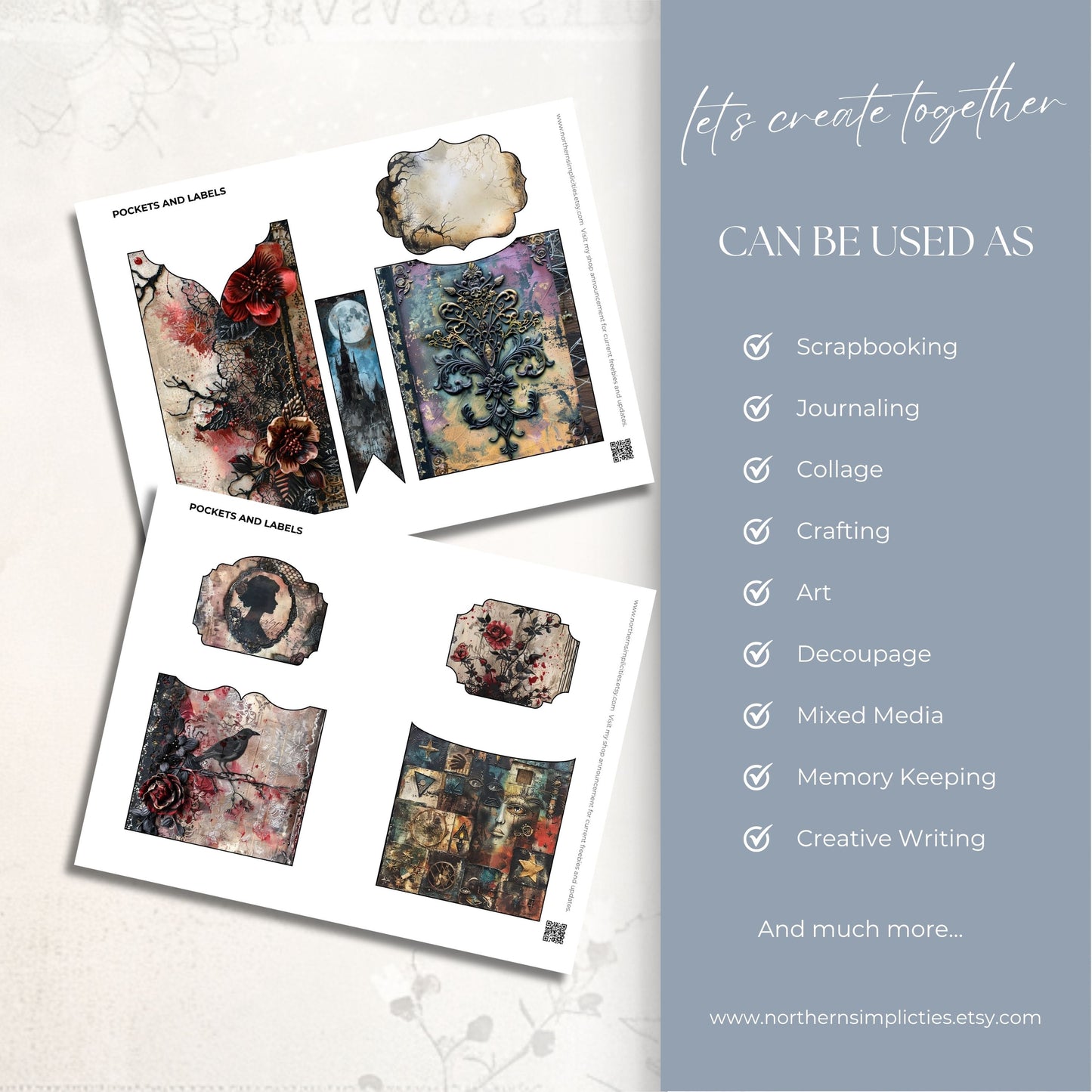 Haunted Blooms Ephemera