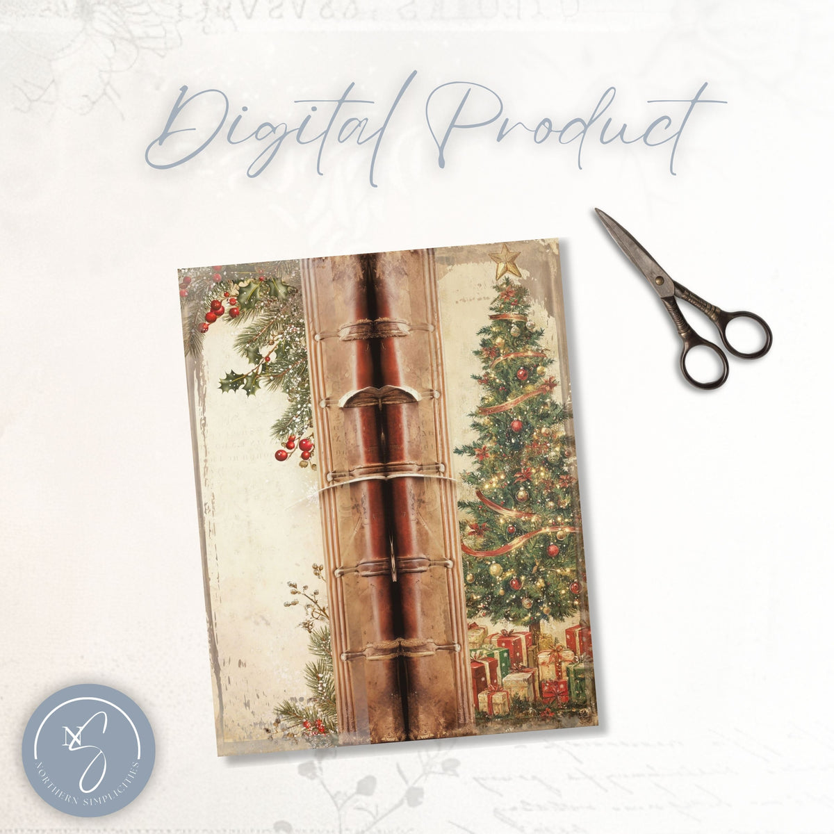 Classic Christmas Tall Journal Cover