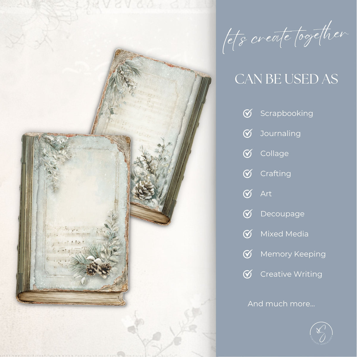 Winter Melodies Journal Cover