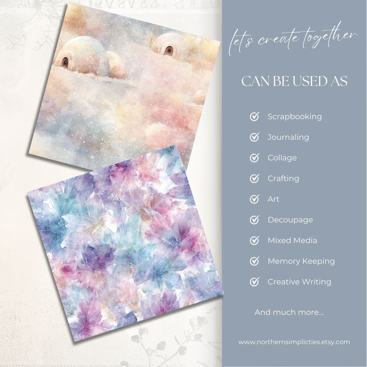 Arctic Kiss Seamless Papers