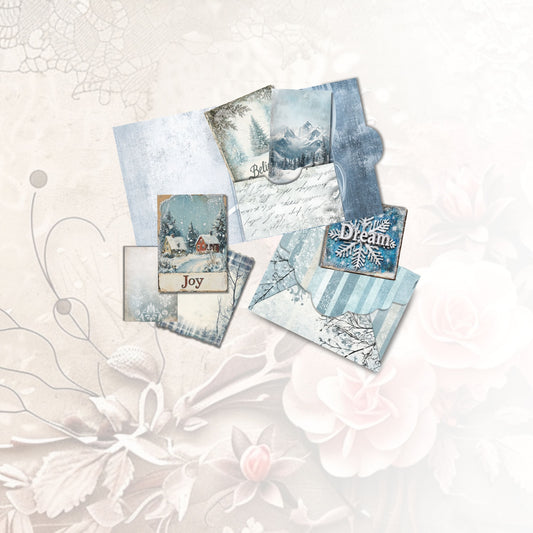 Frosted Elegance Cards and Envelopes