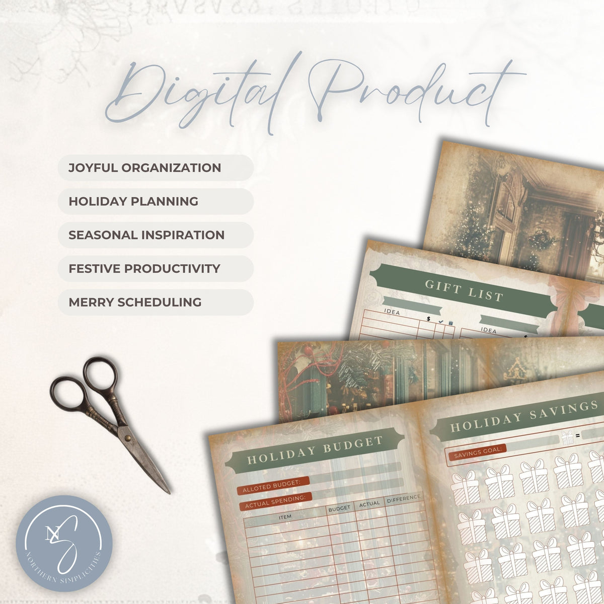Classic Christmas Junk Planner
