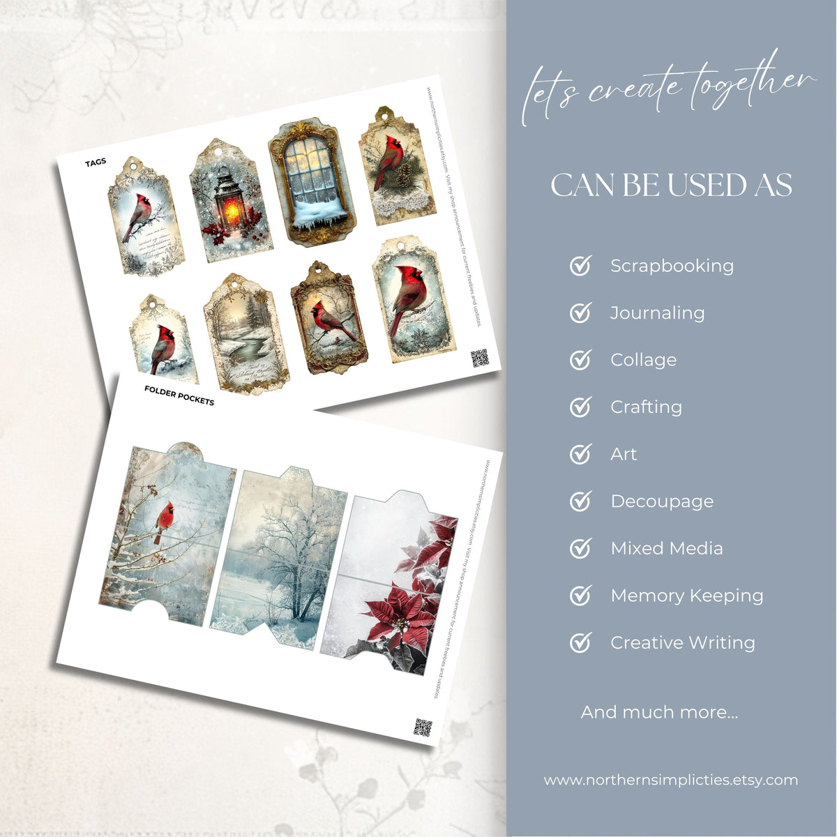 Cardinal Whispers Ephemera