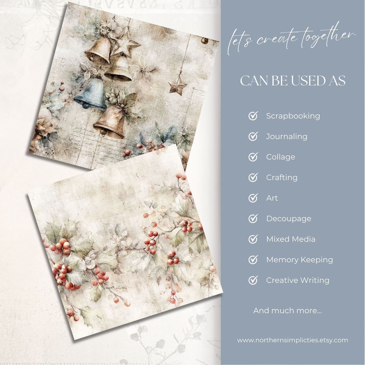 North Pole Seamless Papers