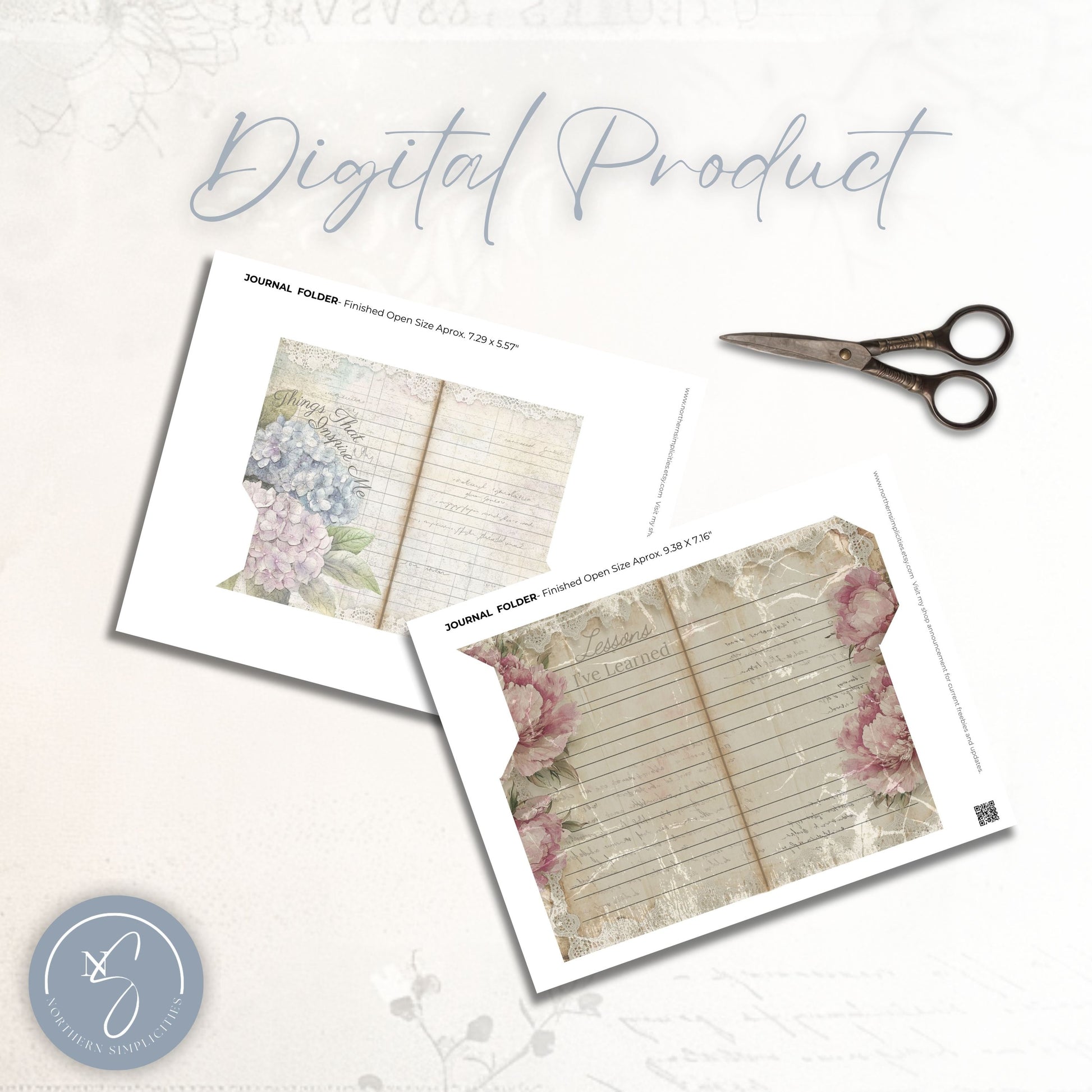 Gratitude Memoirs Journal Folders