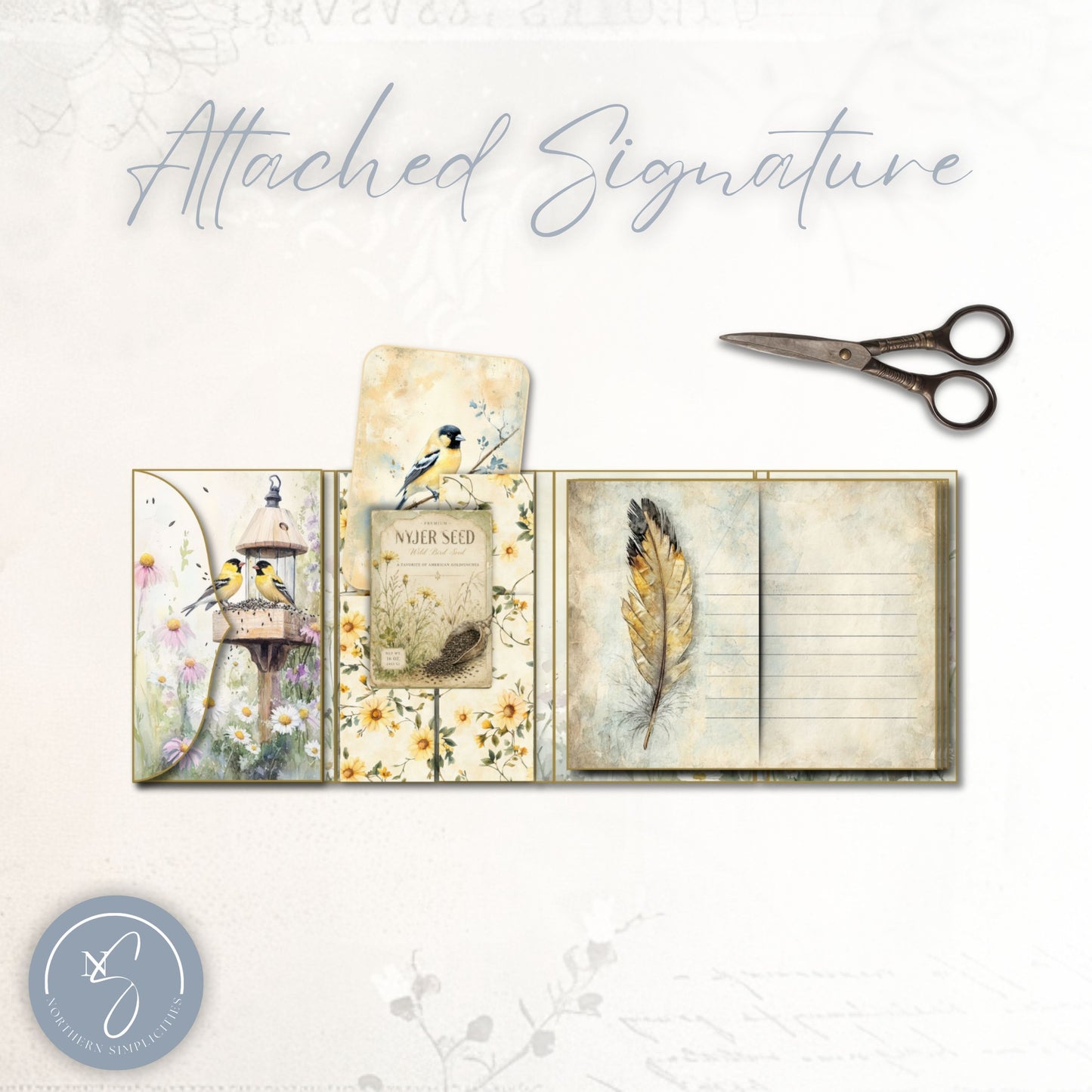 Golden Visitor Accordion Folio Kit