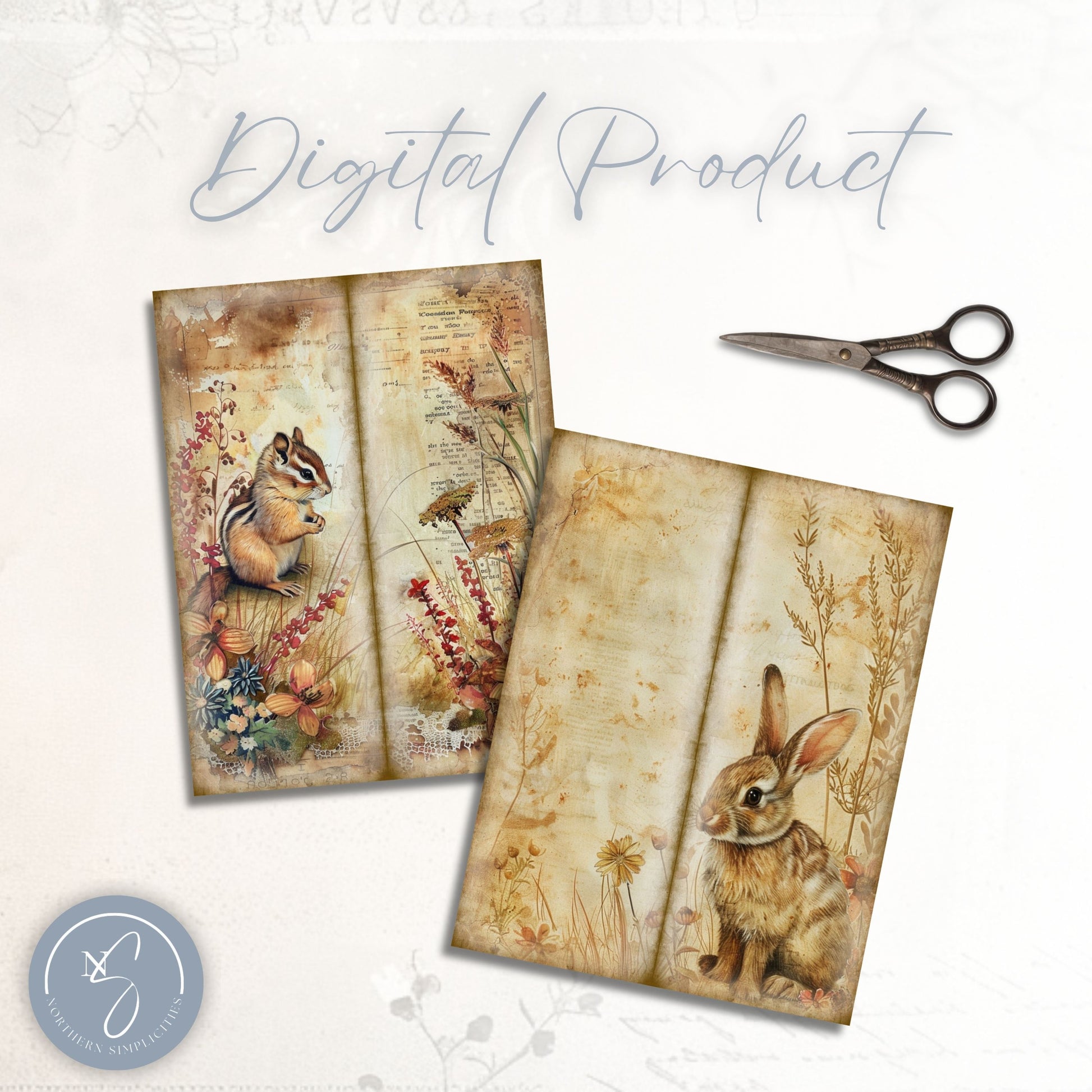 Enchanted Woodland Tall Journal Pages