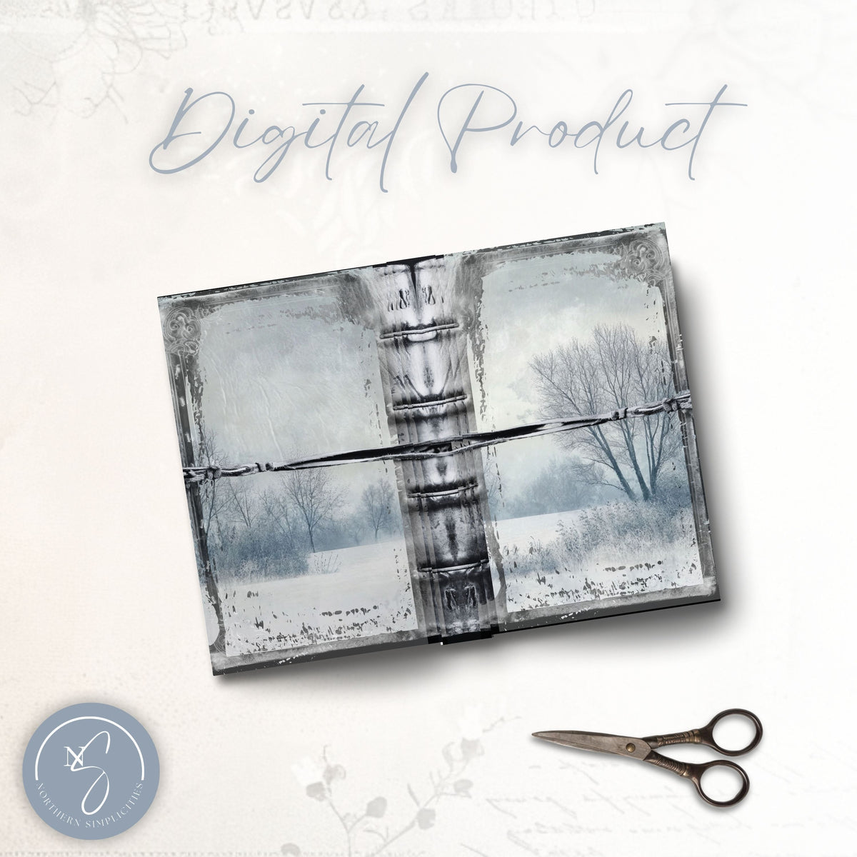 Frosted Elegance Journal Cover