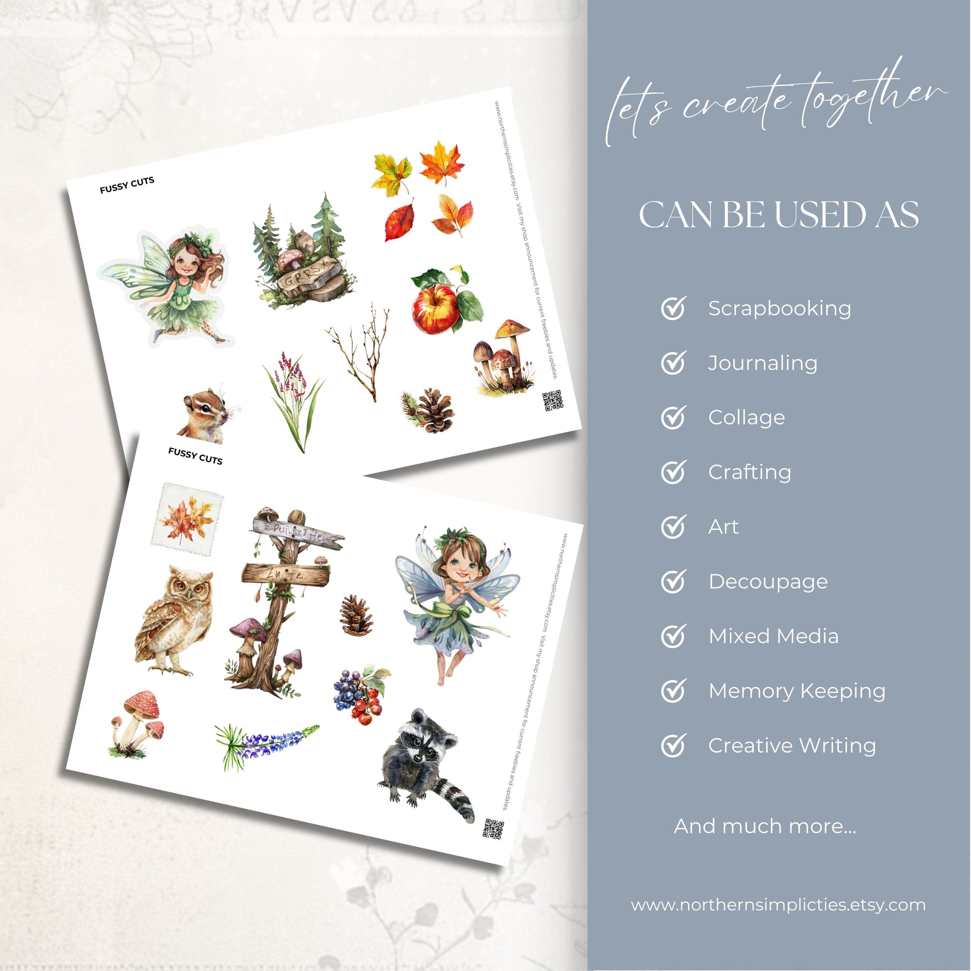 Enchanted Woodland Fussy Cuts