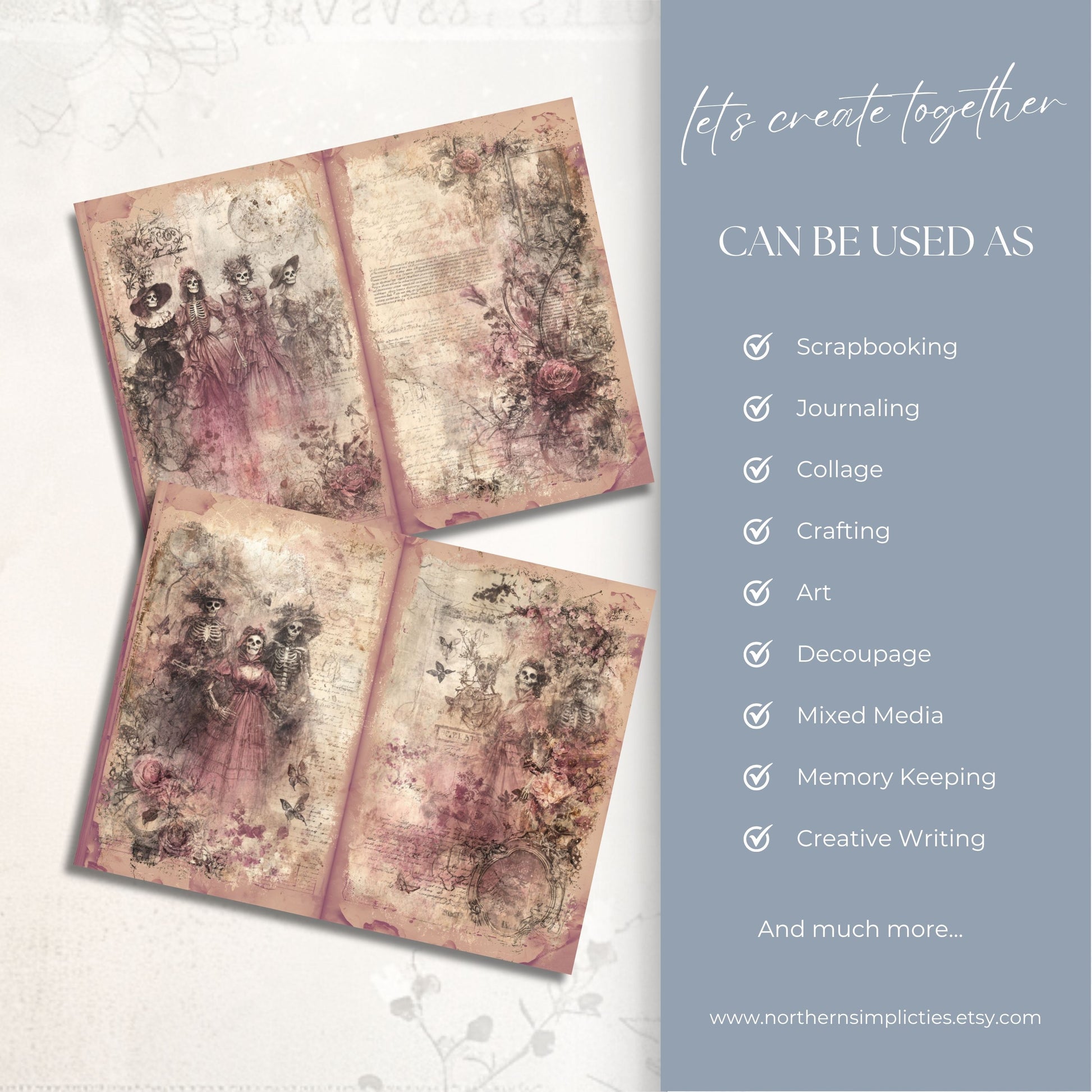 Rosy Reapers Journal Pages