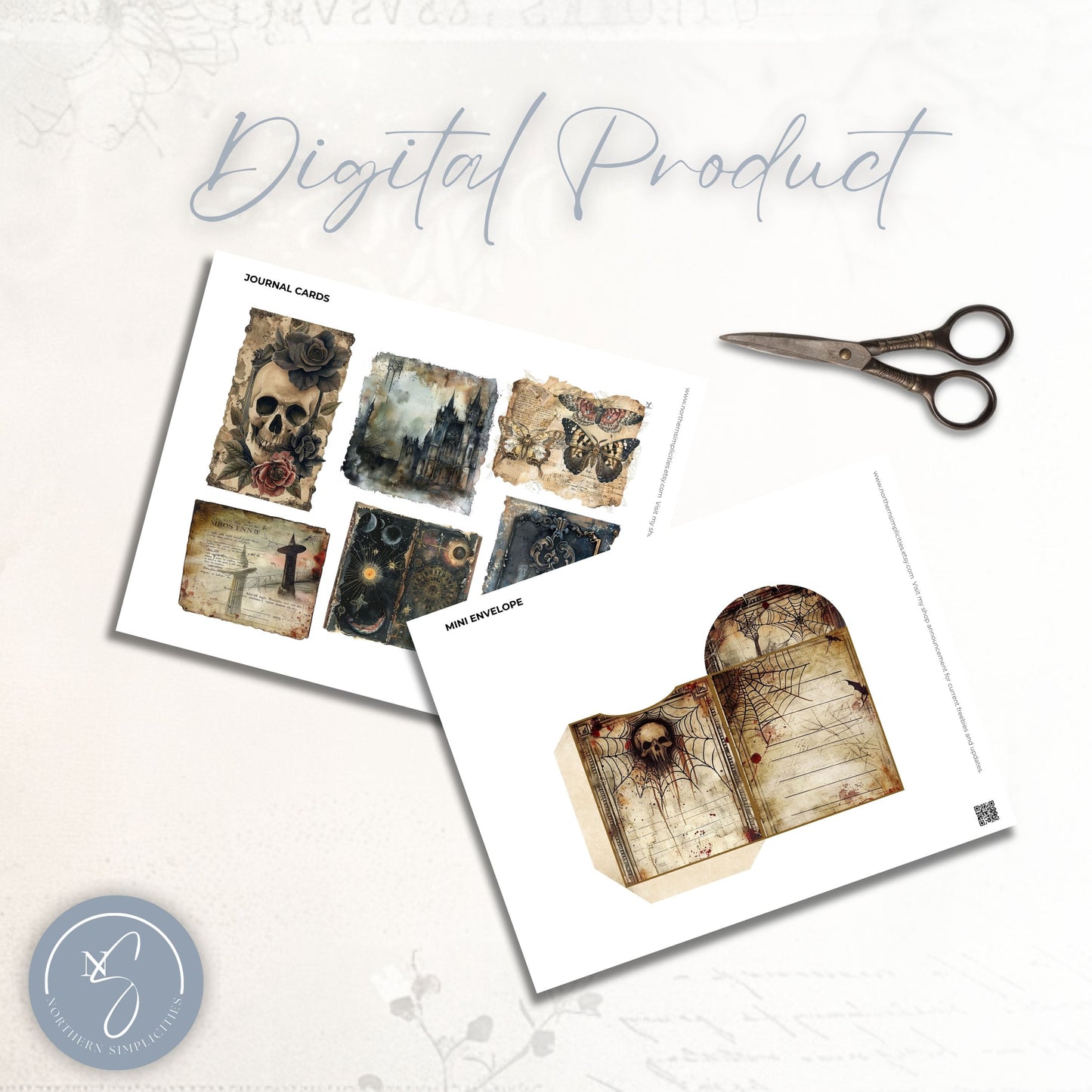 Haunted Blooms Journal Cards & Envelopes