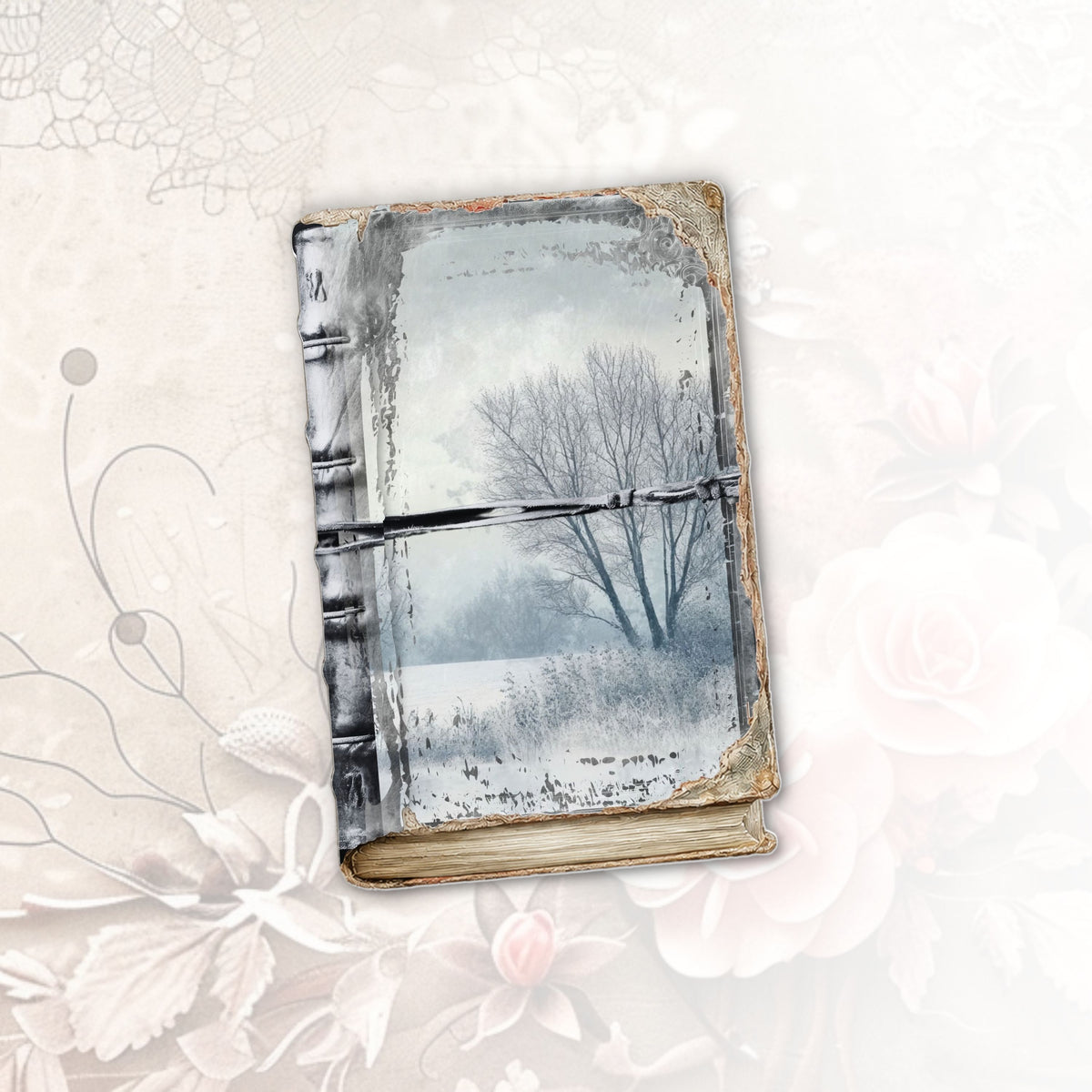 Frosted Elegance Journal Cover