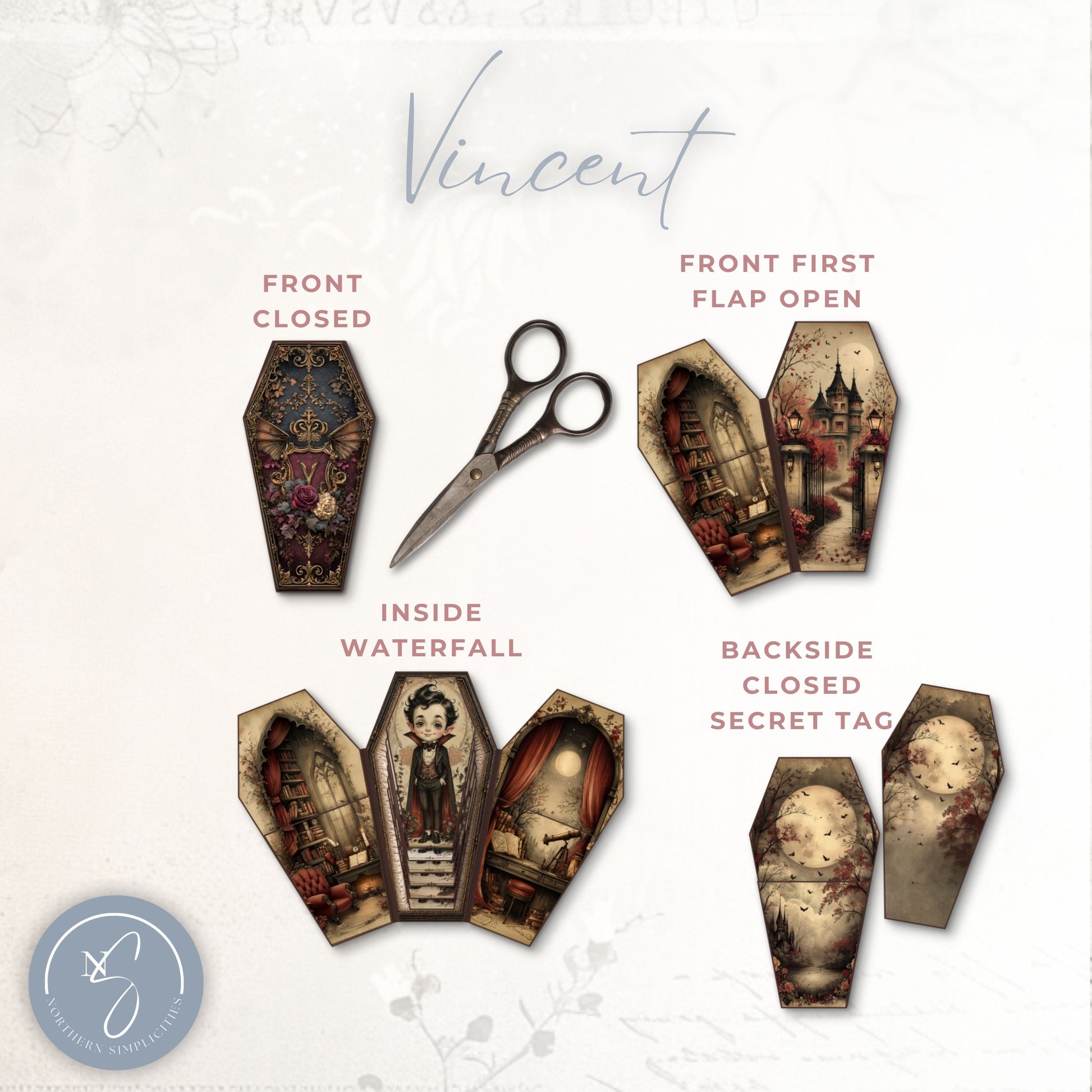 Midnight Manor Collection Waterfall Hidden Paperclip Bundle
