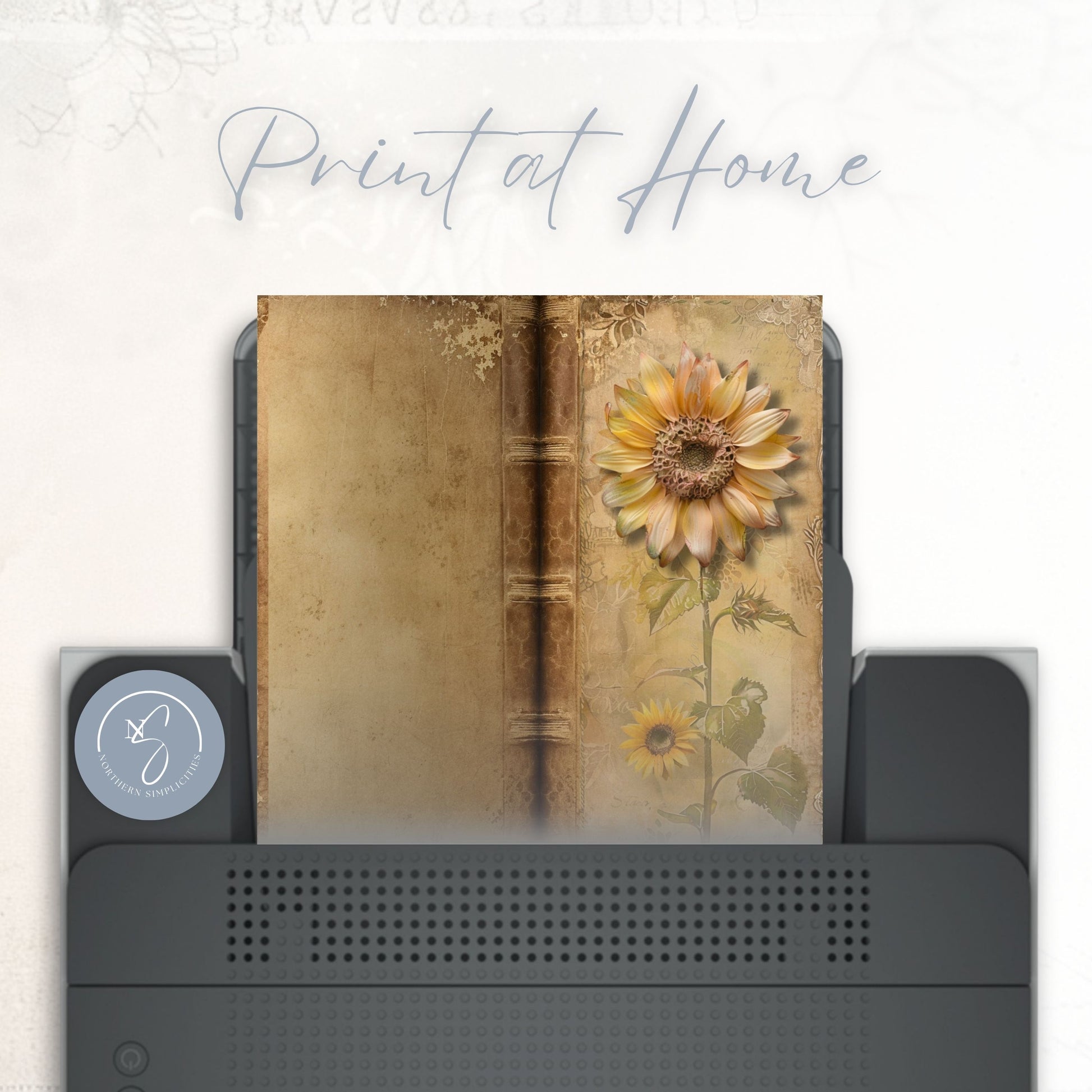 Sunflower Bliss Tall Journal Cover