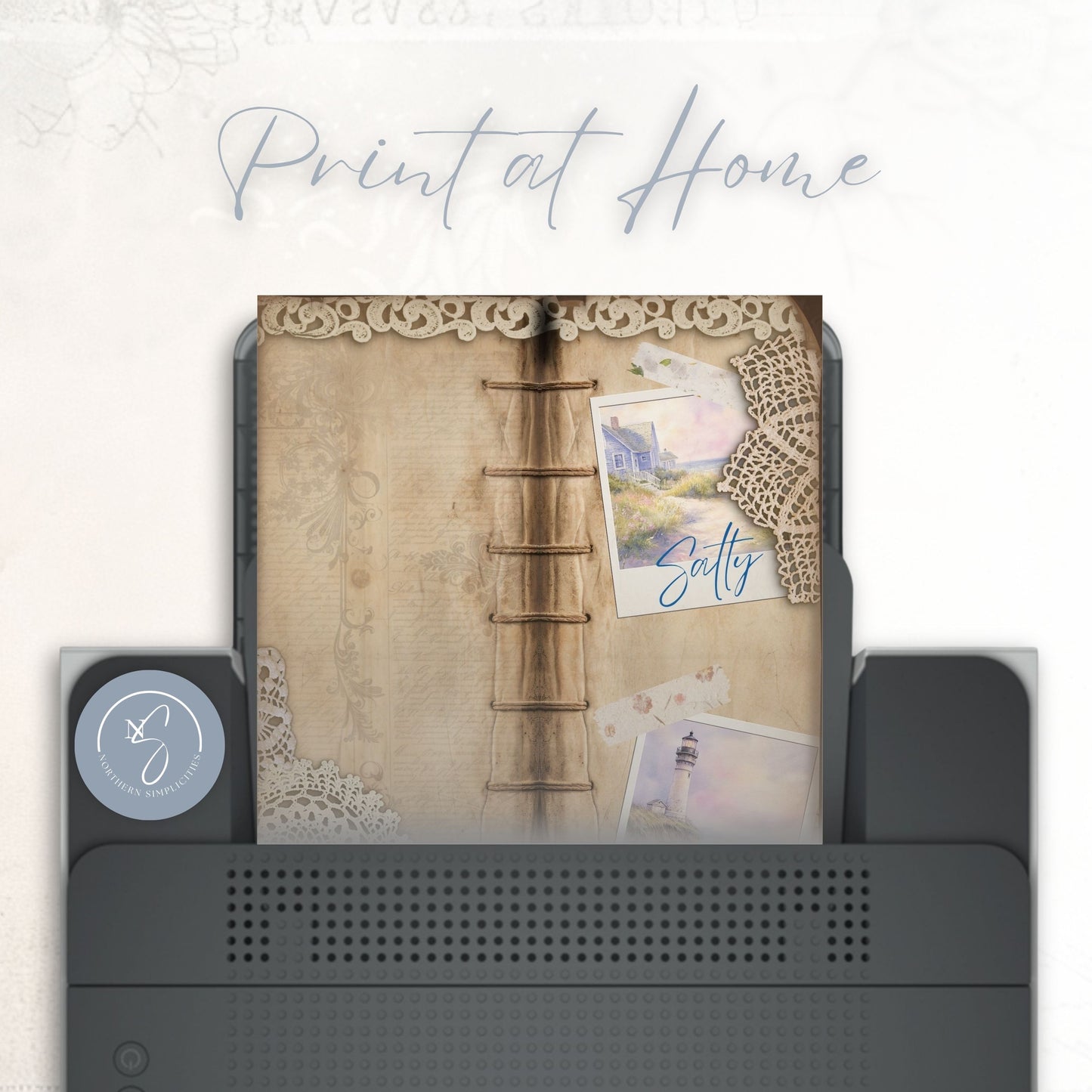 Pink Shores Tall Journal Cover