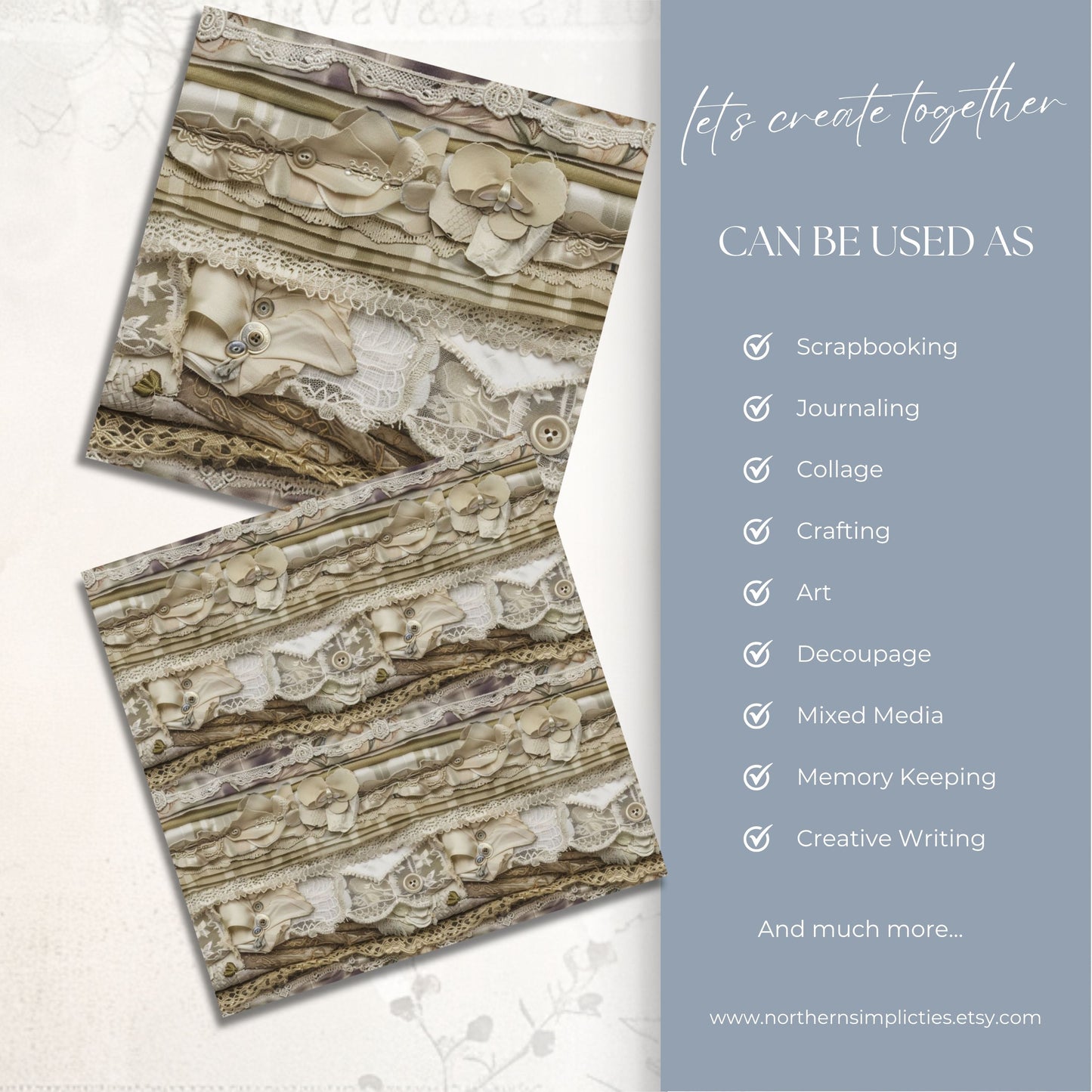 Vintage Textures Seamless Papers