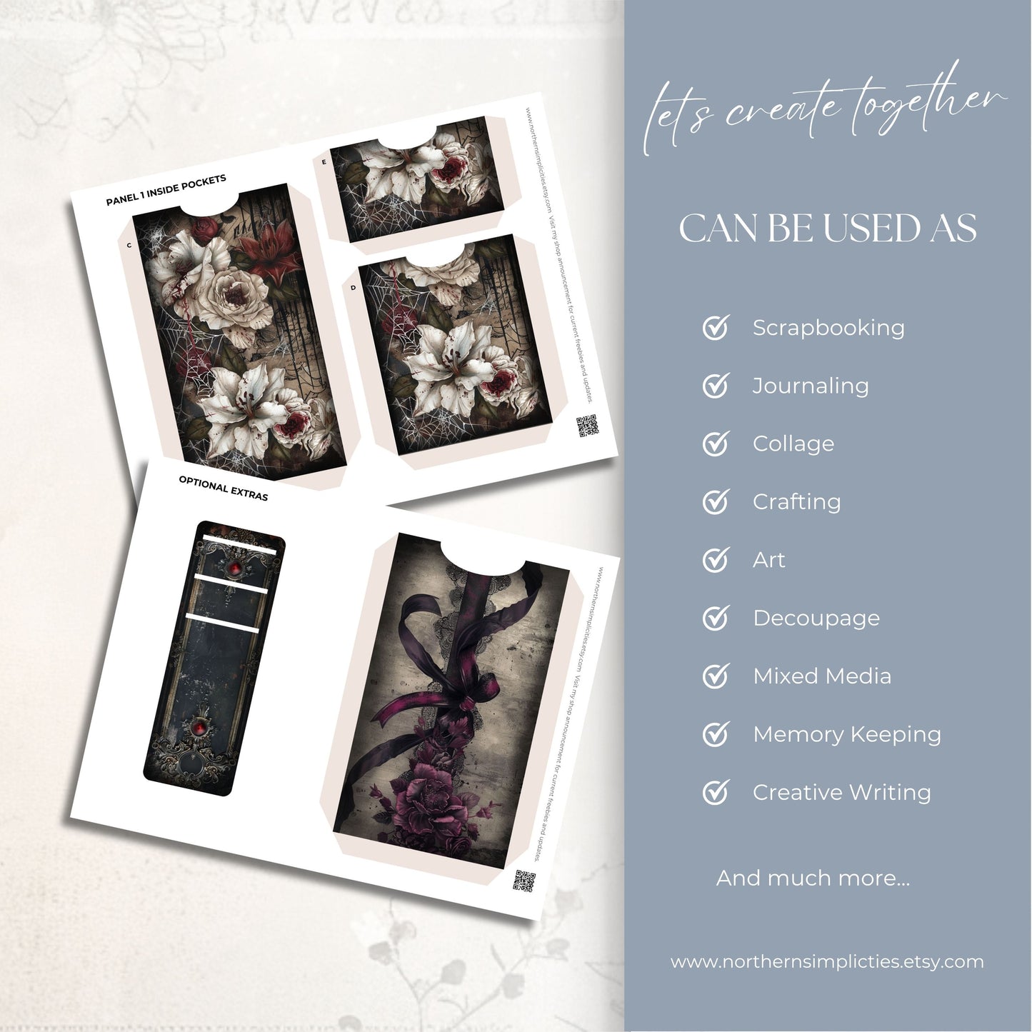 Haunted Blooms Folio Kit