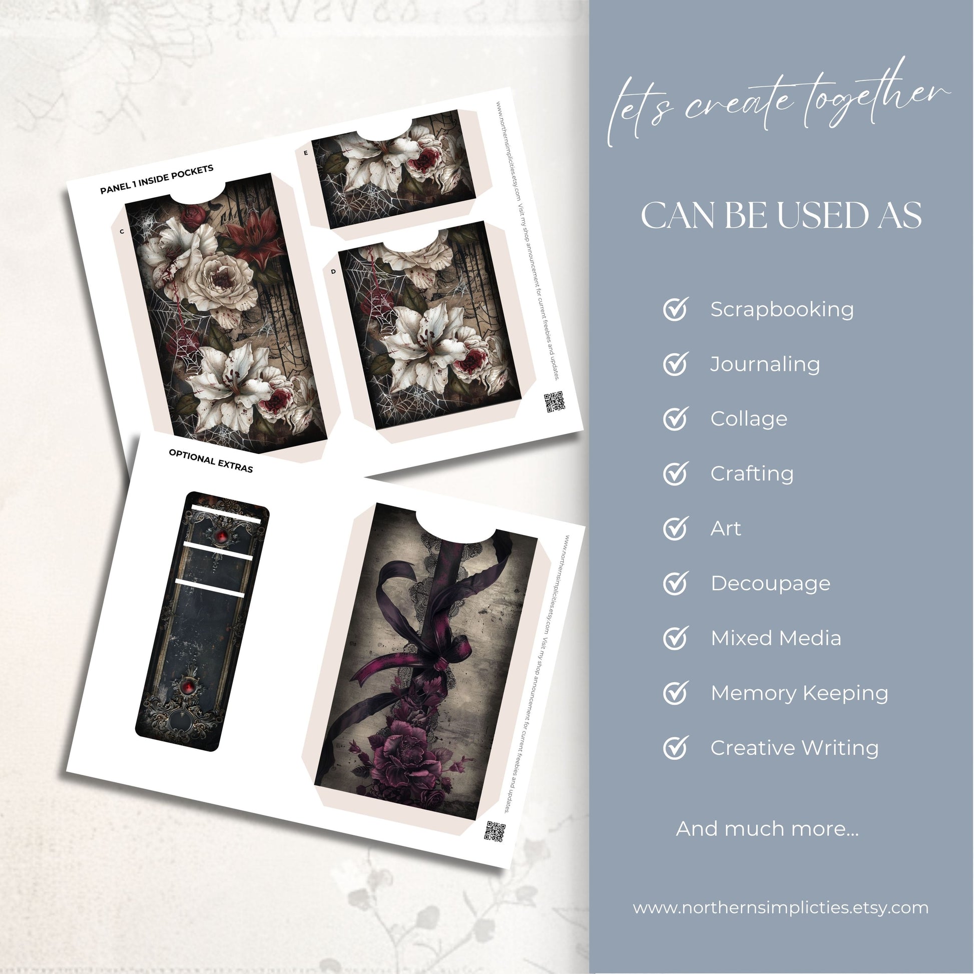Haunted Blooms Folio Kit