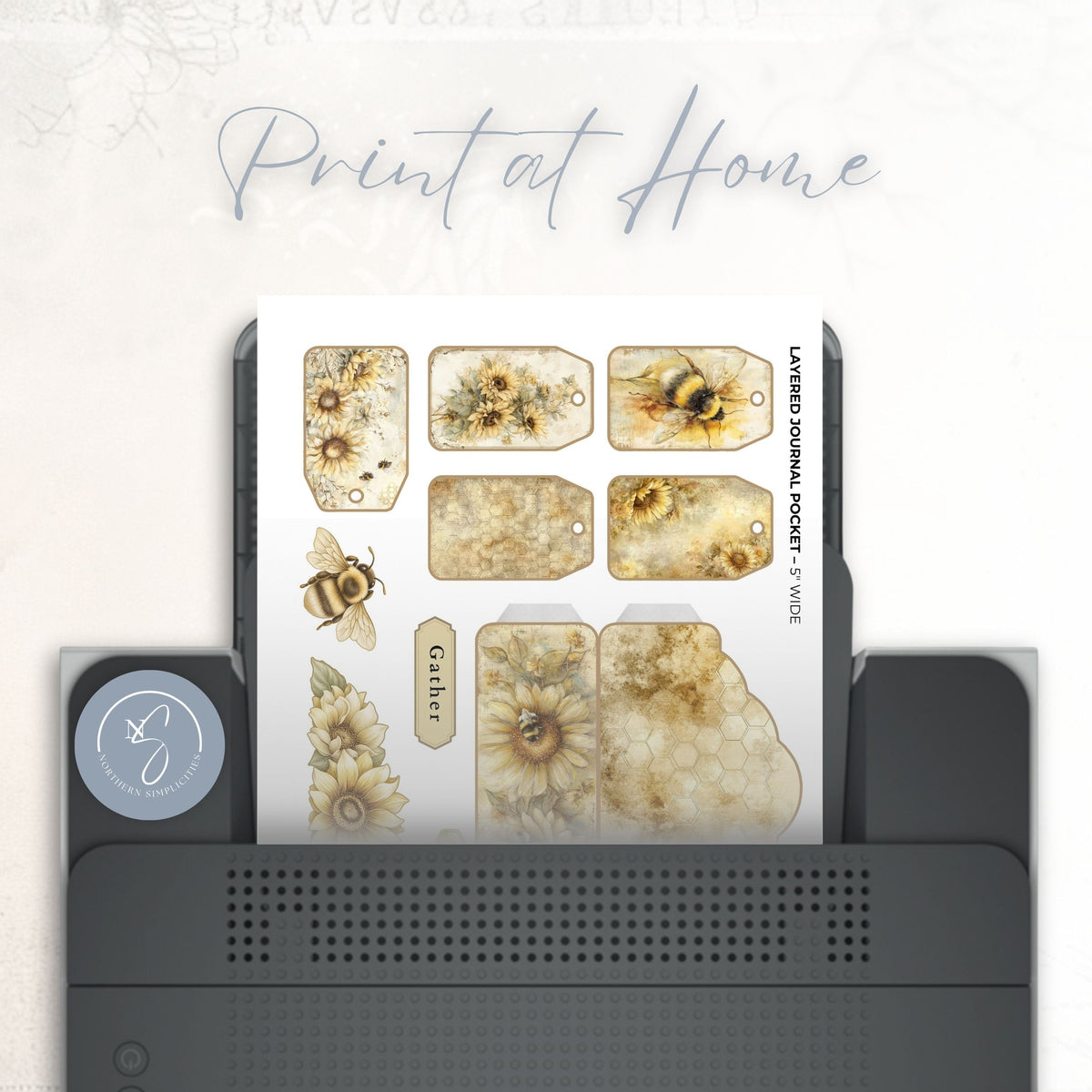 Honey Garden Layered Journal Pocket